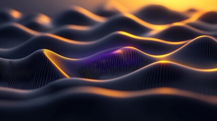 Aufkleber - 3d representation of ocean waves with realistic water texture and movement dynamics