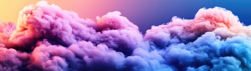 Poster - Vibrant and colorful cloud patterns for wallpaper and background design