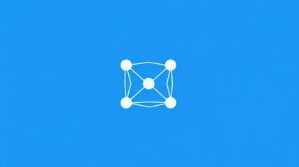 Poster - Network connection nodes, digital technology, abstract background, web design