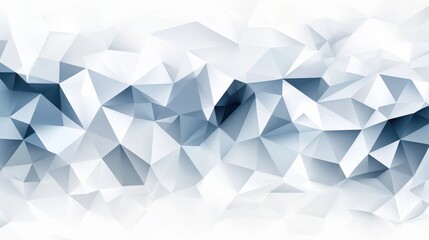 Poster - Abstract geometric pattern featuring sharp angles and gradients in shades of blue and white