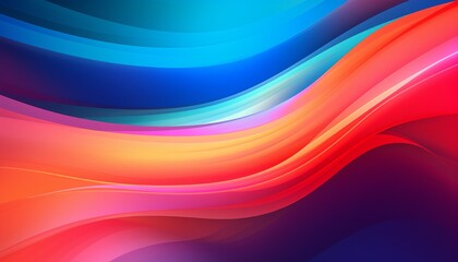 Fototapete - Abstract Colorful Waves Swirling Fluid Design Dynamic Motion Background for Creative Projects.