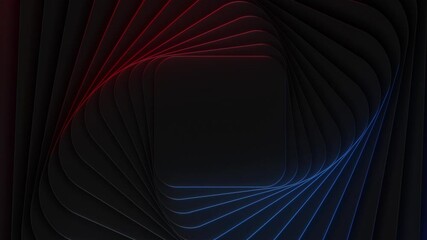 Wall Mural - This stock motion graphics video includes a clip of a Neon Layered Depth Loop