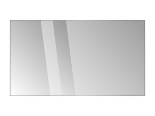 Wall Mural - clear, shiny acrylic sheet. transparent plastic panel. realistic glare and reflection. png