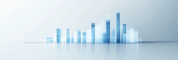 Fototapete - Sales performance comparison reveals initial low sales followed by exponential growth in revenue metrics. Generative AI