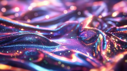 Aufkleber - Close up of colorful liquid with bubbles in a transparent container on a white background