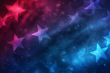 Poster - Cosmic stardust and colorful nebula background