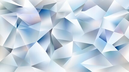 Poster - Abstract geometric pattern with sharp edges and soft colors, creating a tranquil background effect