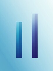 Leinwandbilder - Sales performance improvement shown through before and after bar chart with low sales compared to exponential growth. Generative AI