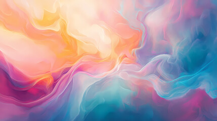 Wall Mural - abstract dreamscape vibrant colors