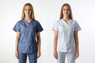 Poster - Body transformation before and after featuring realistic medical photography style showing significant changes in shape. Generative AI