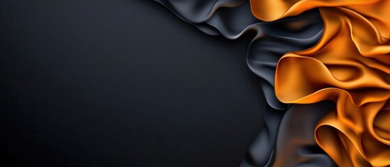 Aufkleber - Vivid orange and yellow flames on a dark background creating a dramatic visual effect in the image
