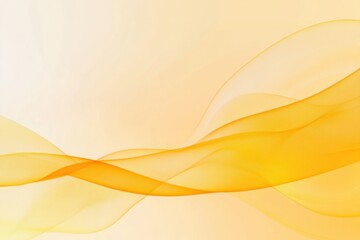 Fototapete - Soft yellow waves flow gracefully across a light background in an abstract design during daytime hours. Generative AI