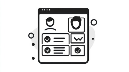 Poster - User profile interface with security and checks