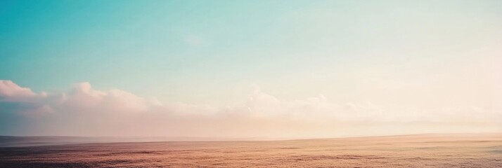 Aufkleber - Vast ocean horizon under a pastel sky during golden hour with gentle waves lapping at the shore. Generative AI
