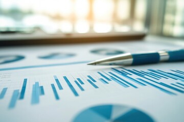 Leinwandbilder - Sales performance comparison demonstrates significant growth over time through visual data representation. Generative AI