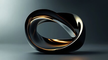 Fototapete - Abstract sculpture symbolizing agreement and trust in a business environment. Generative AI