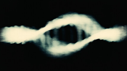 Poster - Abstract symmetrical light waves on dark background creating a dynamic pattern