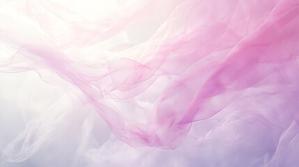 Wall Mural - an artistic background showcasing gentle pastel gradient waves in pink and blue, enhanced with a dre