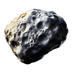 Wall Mural - asteroid isolated on transparent background cutout