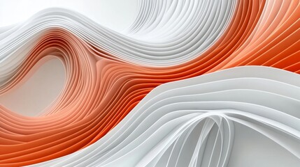 Wall Mural - a creative project background with muted sand gradients and soft wave patterns, designed in a minima