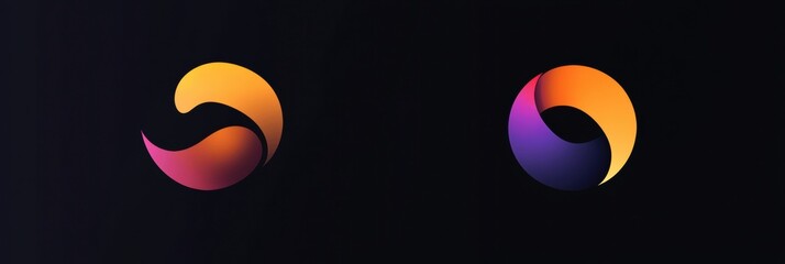 Aufkleber - Comparison of outdated logo and modern redesign showcases branding evolution and visual identity transformation. Generative AI