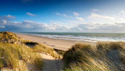 beach and ocean view at the north sea