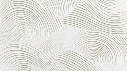 Fototapete - White paint strokes creating a beautiful relief with concentric circles and a wave pattern, perfect for backgrounds and modern design projects