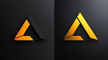 Aufkleber - Comparison of outdated logo and modern sleek redesigned logo illustrating branding evolution for a company. Generative AI