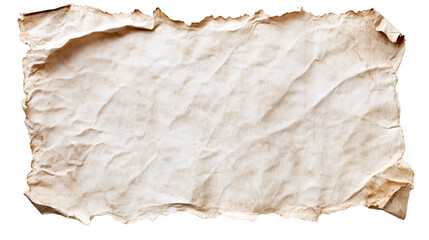 Poster - Weathered, burnt paper texture with distressed, vintage grunge aesthetic, isolated on transparent background for graphic design projects