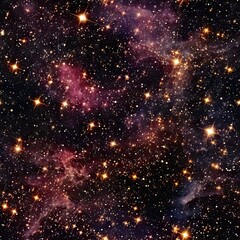 Wall Mural - deep space view of colorful nebula with glowing stars and cosmic dust in dark universe. beautiful ga