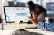 © DC Studio - African american manager analyzing company data for strategic planning, solving resource allocation and effective business operations. Expert does financial forecasting and data analysis. Close up.
