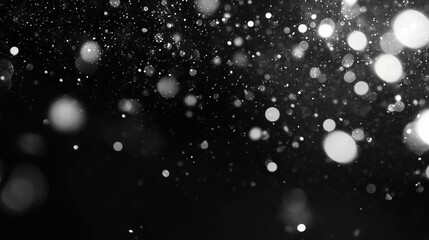 Poster - Sparkling bokeh and dust particles background for creative designs