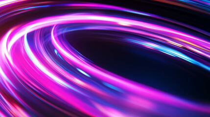 Poster - Vibrant swirling bokeh motion creating dynamic abstract background for design