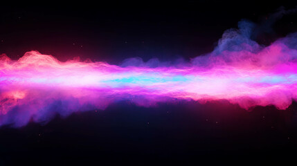 Poster - Vibrant neon smoke with sharp contrast for dynamic design backgrounds