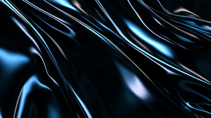 Poster - Crumpled metallic foil texture background in shimmering light for creative design and art projects