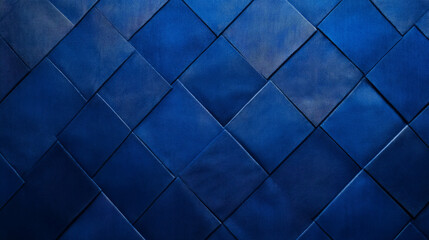 Poster - Geometric denim background with diamond pattern design for creative use