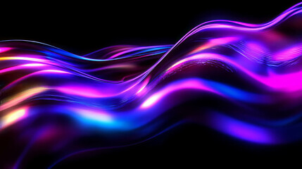 Fototapete - Vibrant digital glitch art with distorted pixel waves for modern design