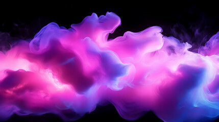 Poster - Dreamy abstract background of floating pink light wisps and soft ethereal clouds