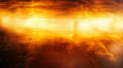Poster - Abstract metallic surface with reflective gold light for elegant design