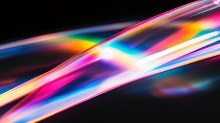 Poster - Vivid holographic soap bubbles with rainbow reflections for creative background design