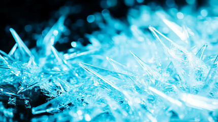 Poster - Captivating icy mint light background with cold atmosphere for winter design