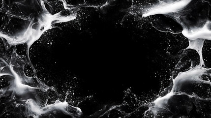 Poster - Abstract ink splatters and dynamic patterns for creative background design