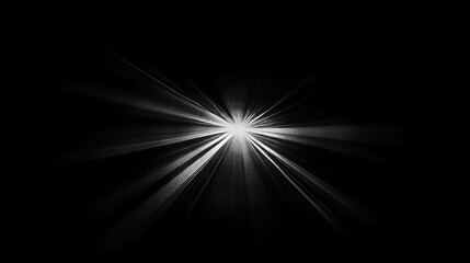 Poster - Radiant sunburst light in dark space for creative design projects