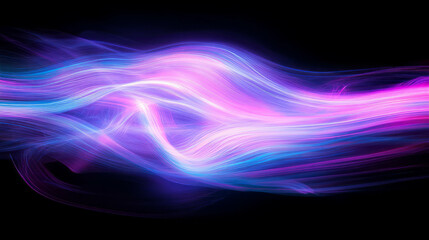 Poster - Abstract neon light background with dynamic lines and vibrant colors