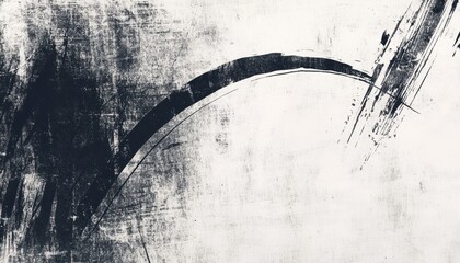 Poster - Abstract Grunge Background with Dark and Light Contrast and Dynamic Brush Strokes