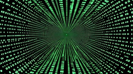 Poster - Brainwaves transformed into binary code, flowing into a high-tech supercomputer, symbolizing AI integration.