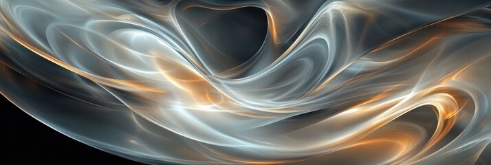Aufkleber - Swirling abstract patterns in soft pastel colors creating a sense of depth and movement in an artistic display. Generative AI