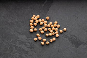 Wall Mural - Heap of dried raw chickpeas - Cicer arietinum.