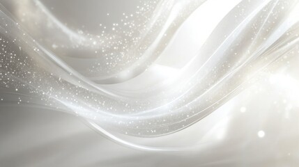 Poster - Gradual serene transition digital canvas abstract art minimalist space aesthetic viewpoint soft gradients glow