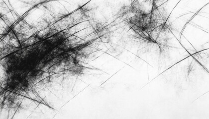 Poster - Abstract Black and White Grunge Texture Background with Chaotic Brush Strokes and Ink Splatter